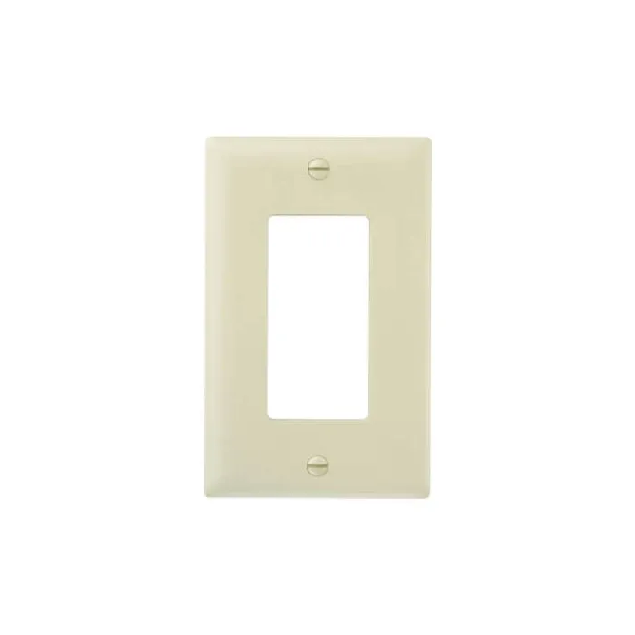 Pass & Seymour TradeMaster® 1-Gang Nylon Wall Plate, 1 Decorator Opening, Contractor 10-Pack, Ivory