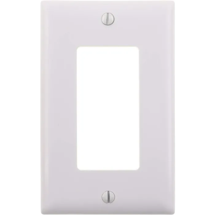 Pass & Seymour TradeMaster® 1-Gang Nylon Wall Plate, 1 Decorator Opening, Contractor 10-Pack, White