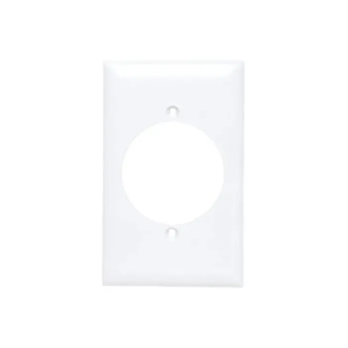 Pass & Seymour TradeMaster® Nylon Wall Plate, 2.156-in Power Outlet Receptacle Opening - White