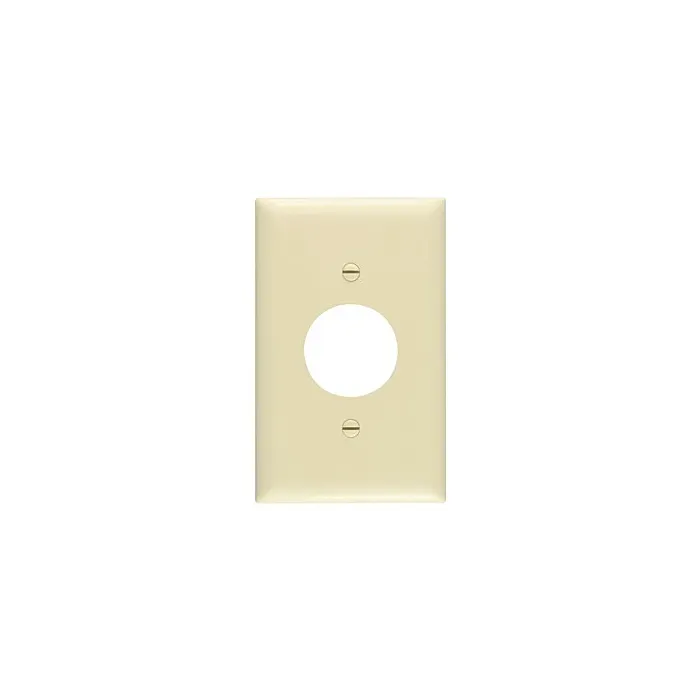 Pass & Seymour TradeMaster 1-Gang Nylon Single Receptacle Opening Wall Plate (Ivory)