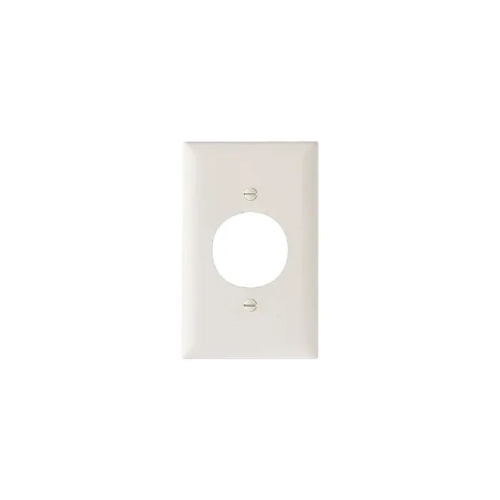 Pass & Seymour TradeMaster 1-Gang Nylon Single Receptacle Opening Wall Plate (Light Almond)