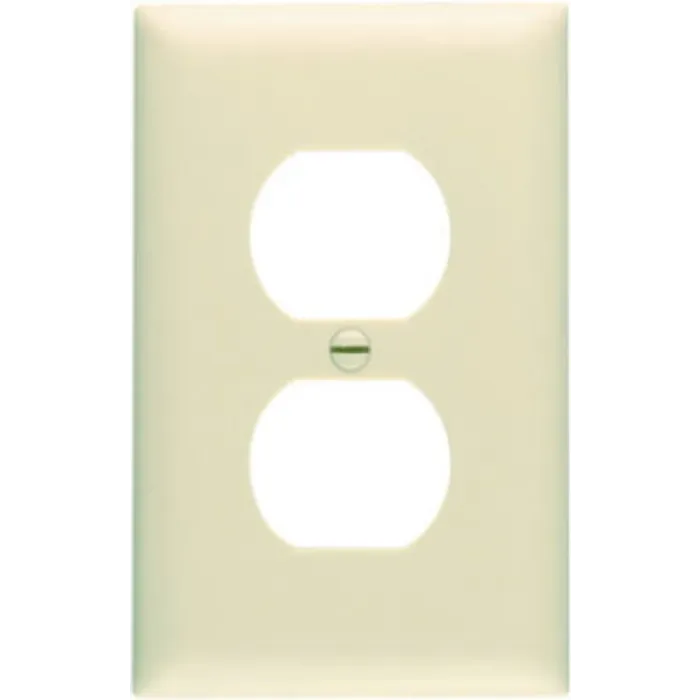 Pass & Seymour Legrand TP8ICP10 Wallplate, 4.68 in L, 2.93 in W, Midsize, 1 -Gang, Nylon, Ivory
