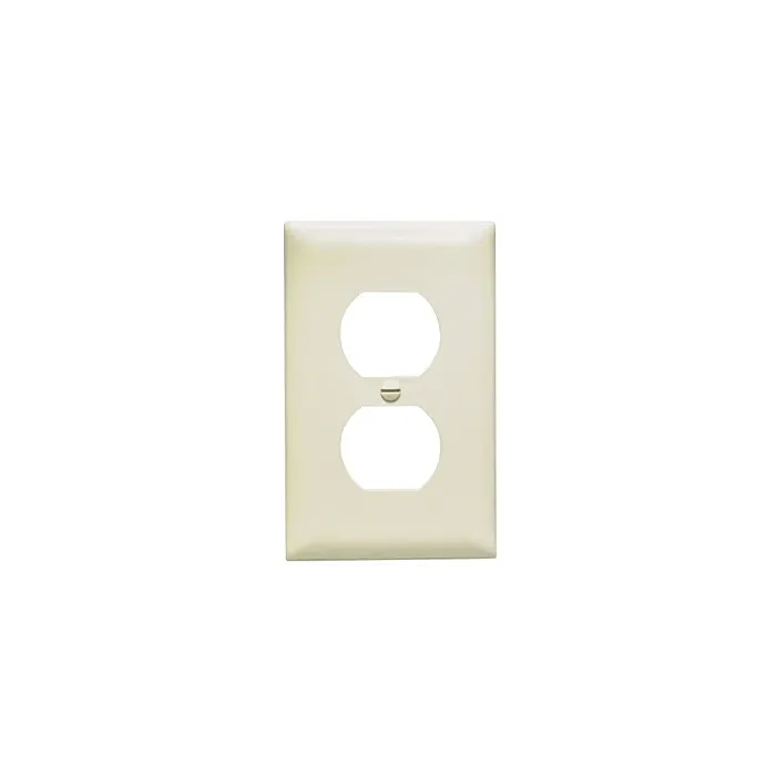 Pass & Seymour TradeMaster 1-Gang Nylon Duplex Opening Wall Plate (Light Almond)