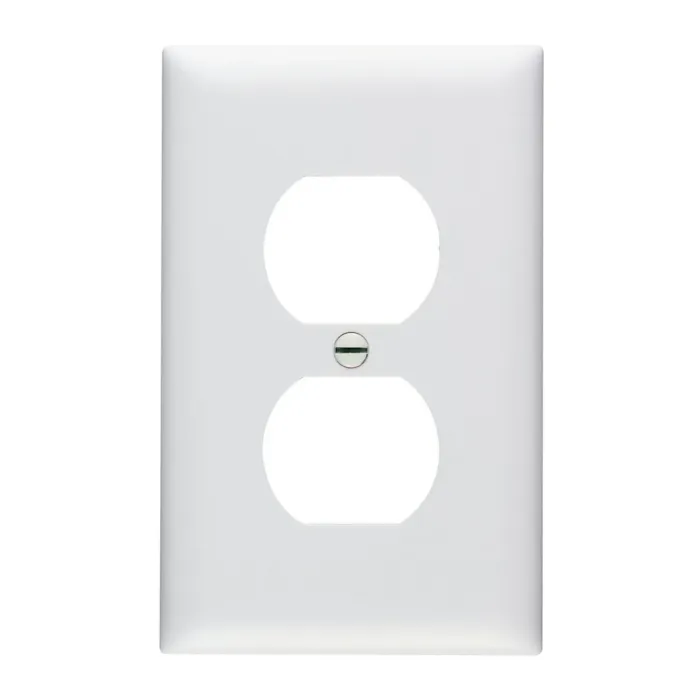 Pass & Seymour TradeMaster 1-Gang Nylon Duplex Wall Plate (White)