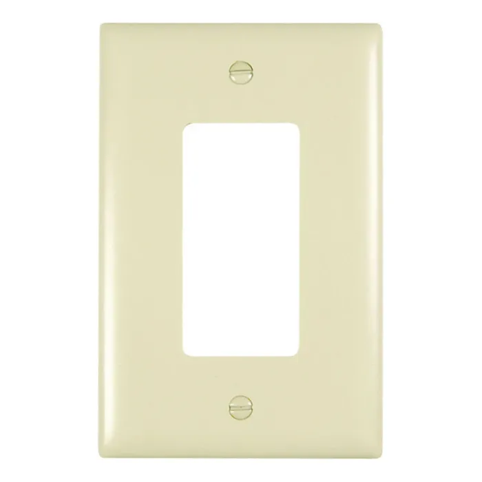 Pass & Seymour TradeMaster Jumbo 1-Gang Nylon Decorator Opening Wall Plate (Ivory)