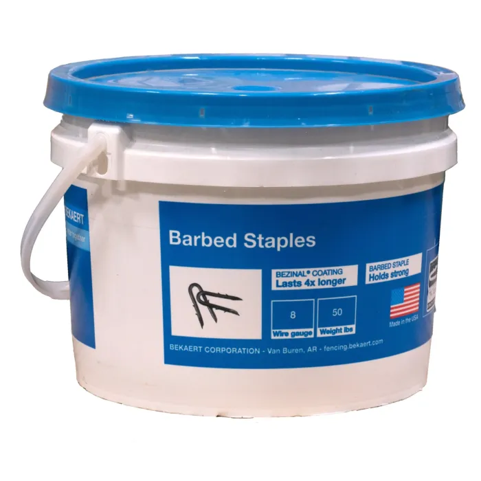 2 in Leg Length Bezinal coated Double Barbed Staple