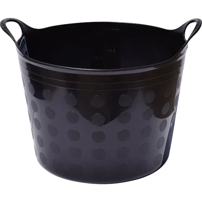 Tuff Stuff 4.2 Gal. Black Plastic Flex Tub
