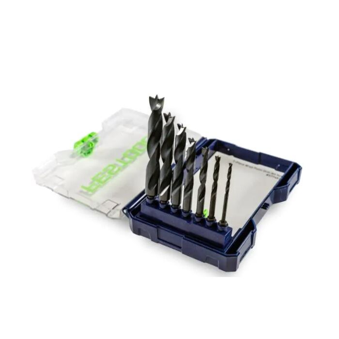 Festool Brad Point Drill Bit Set BKS D 1/8''-1/2'' CE/W/7
