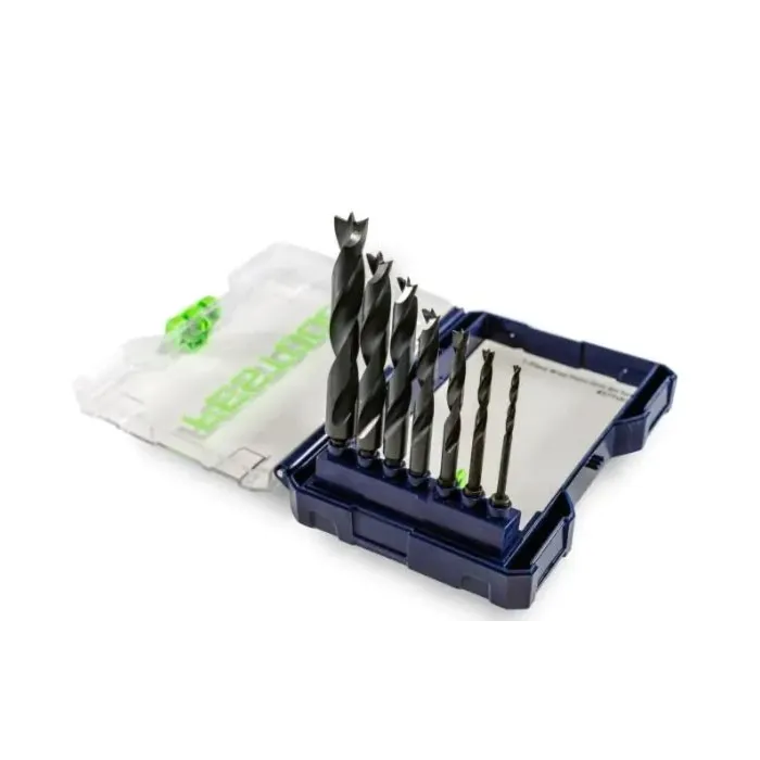 Festool Brad Point Drill Bit Set BKS D 1/8''-1/2'' CE/W/7