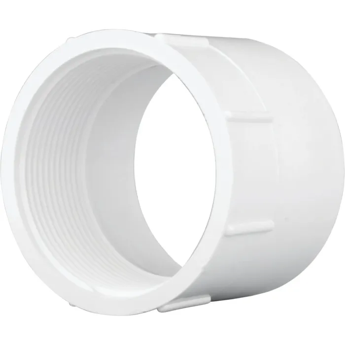 Charlotte Pipe 3 In. Hub x 3 In. FPT Schedule 40 DWV PVC Adapter
