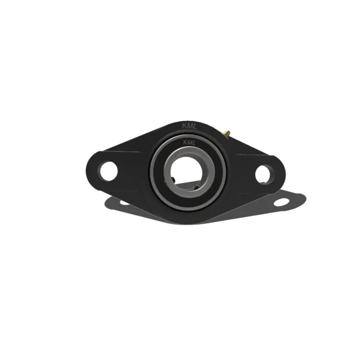 KML 50 mm 157 mm Cast Iron Oval Flange Mount Ball Bearing Unit