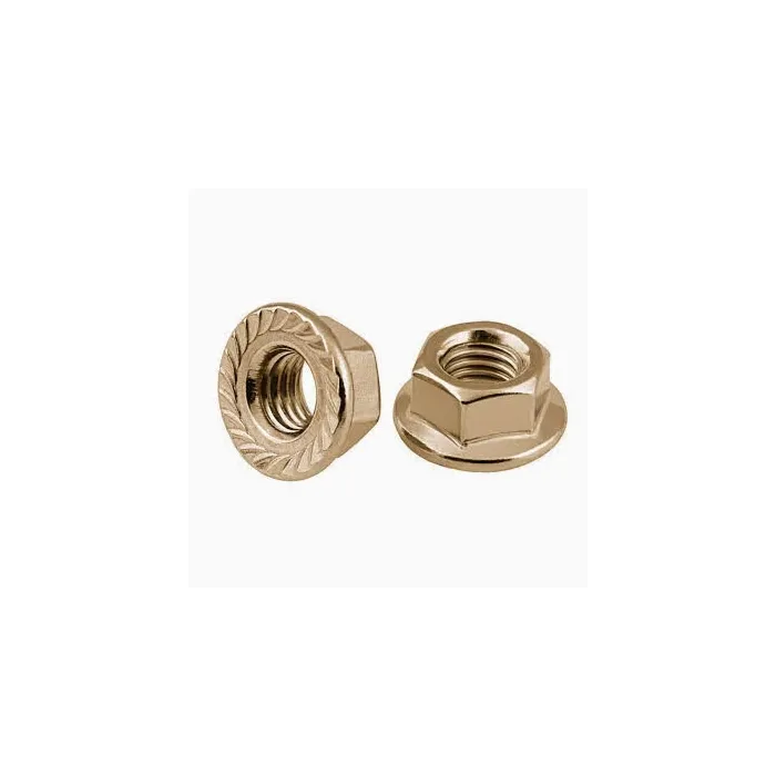 Flange Nut 7/16-14   Zinc  Gr G