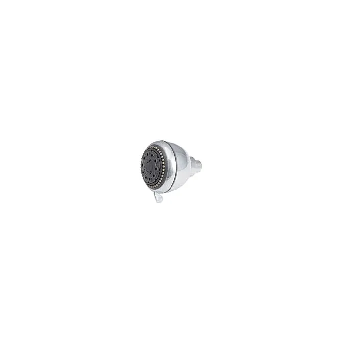 Whedon Products Champagne Massage Polished Chrome Plastic 5 settings Wallmount Showerhead 2 gpm