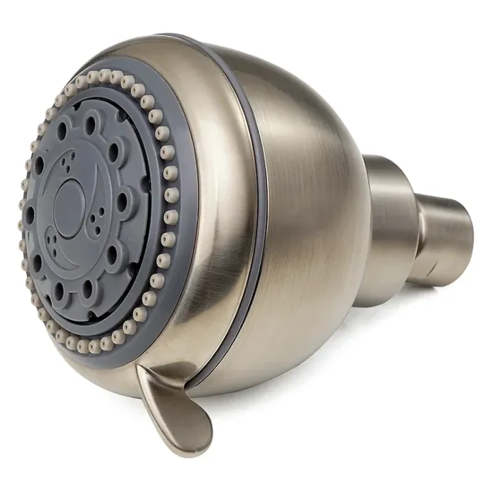 Whedon Products Champagne Massage Brushed Nickel 5 Settings Showerhead 2-1/2 gpm