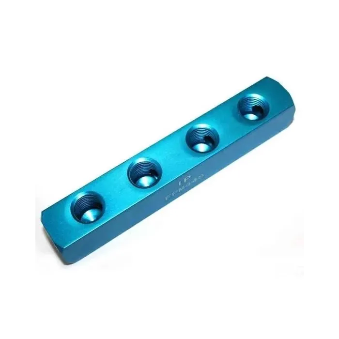 American General Tool Aluminum Blue Rectangle Straight 4-Way Pencil Manifold