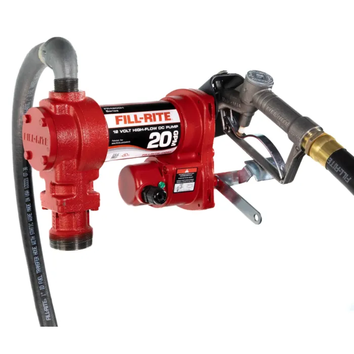 Fill-Rite Fuel Pump 12v 20gpm 1 in x 12 ft Hos