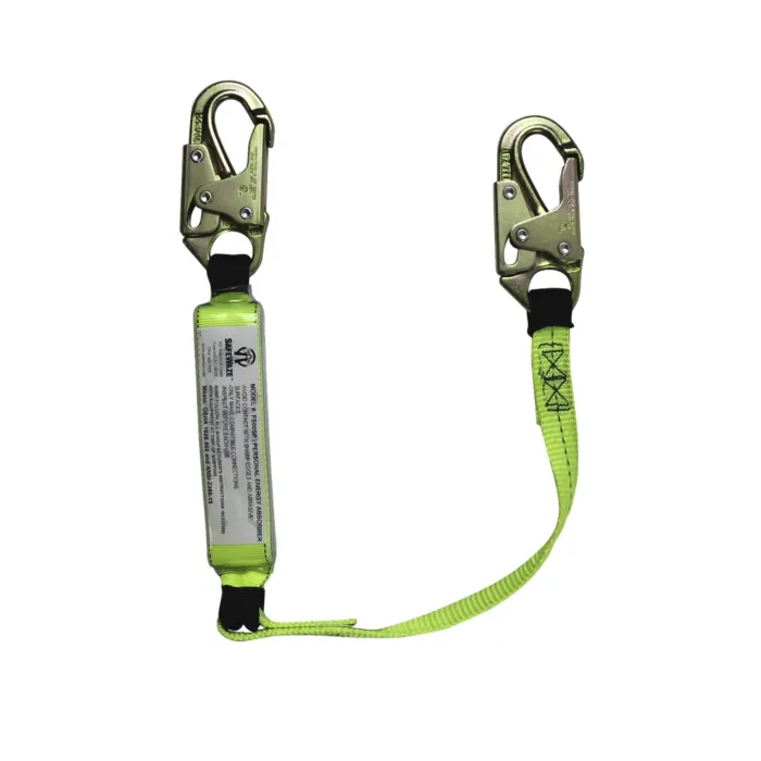 Safewaze 3' Lanyard With Double Locking Snap Hooks