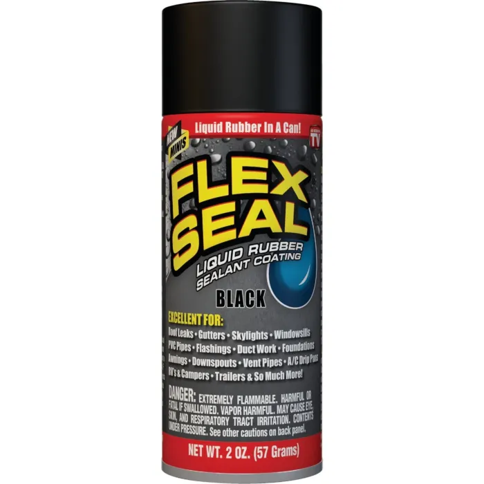 Flex Seal Rubber Sealant Mini Spray (Black) 2 oz