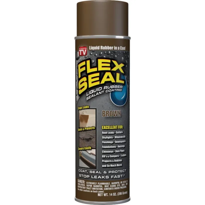 Flex Seal Rubber Spray Sealant (Brown) 14 oz