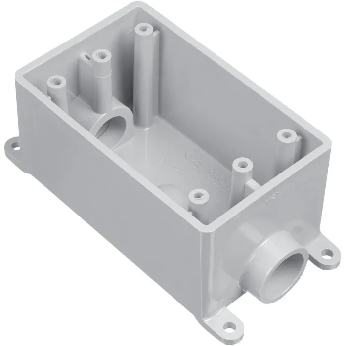 Carlon .5 IN FSC 1-GANG WP BOX - NEW STYLE