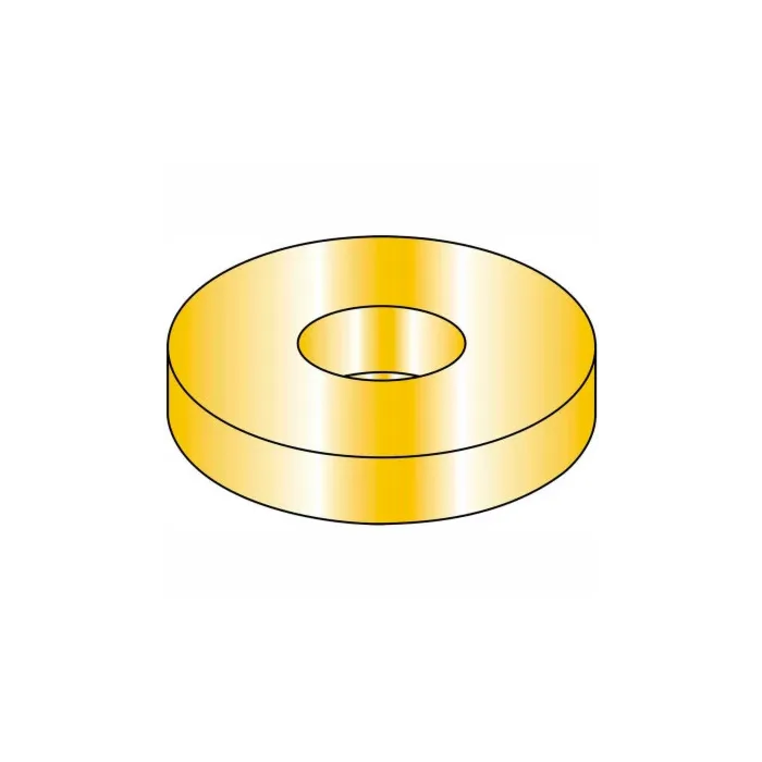 Brighton-Best 3/8 in Hardened Low Carbon Steel Finish Yellow Zinc Flat Washer