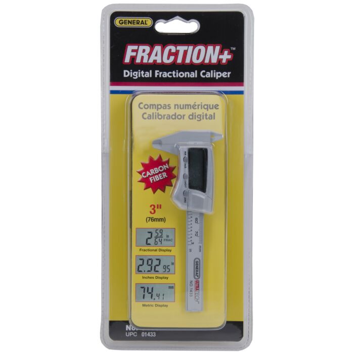 General Tools SR54 Battery 0 to 3 in Digital Caliper