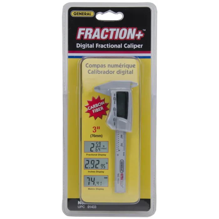 General Tools SR54 Battery 0 to 3 in Digital Caliper