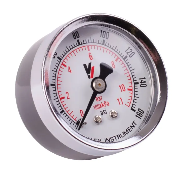 Valley Industries 2 in 0 - 160 psi 1/4 in MNPT Dual Scale Pressure Gauge