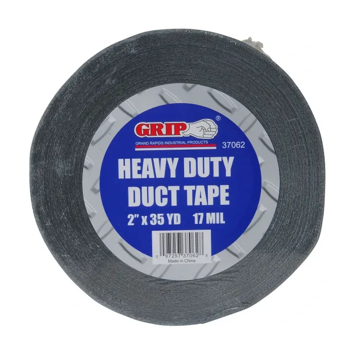 GRIP Polyethylene Backing Heavy Duty Duct Tape 2 in. x 35 yd 17 mil - Black