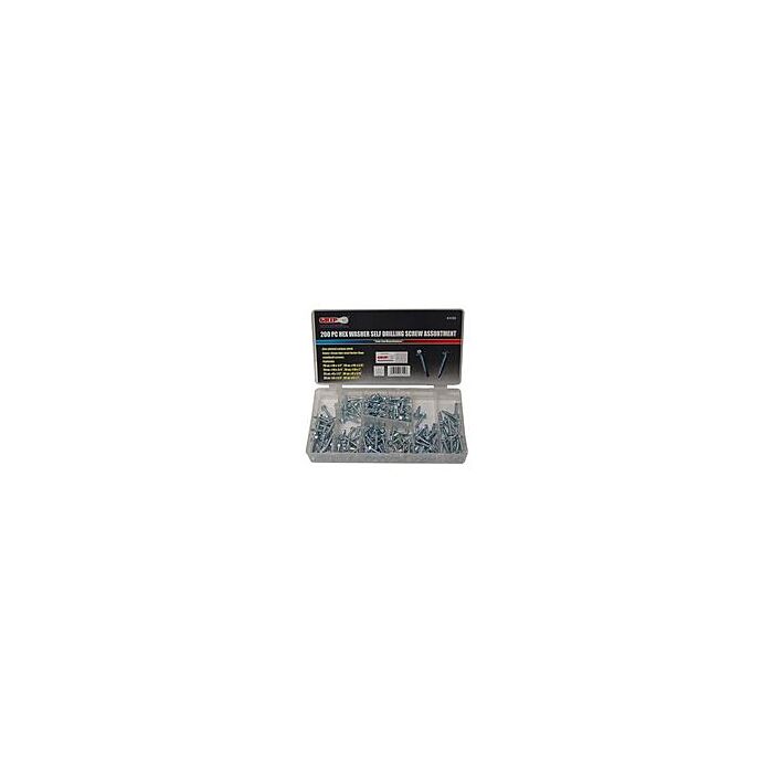 GRIP 200pc Hex Washer Screw Assortment