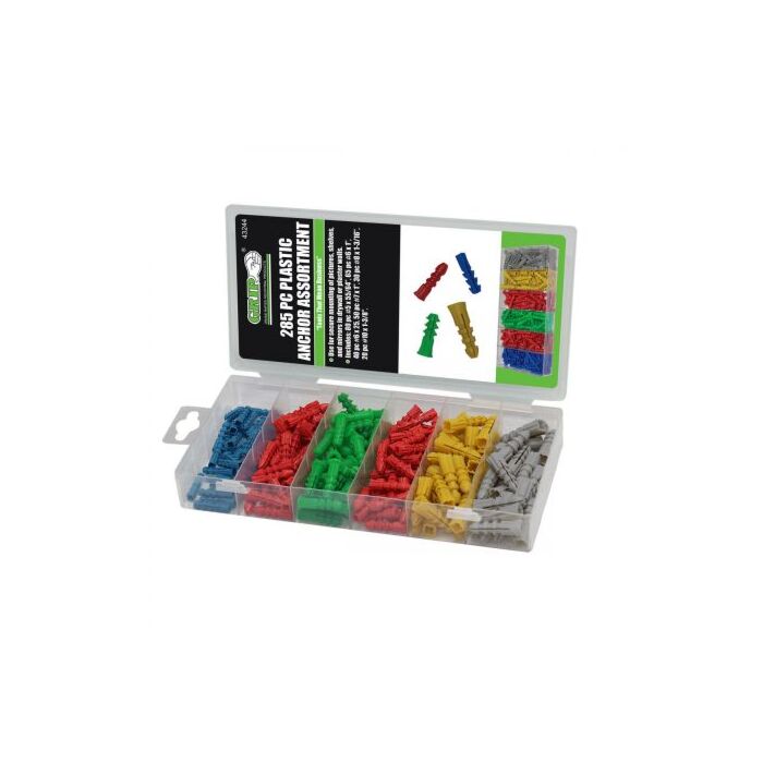 GRIP Plastic 285-Piece Anchor Assortment