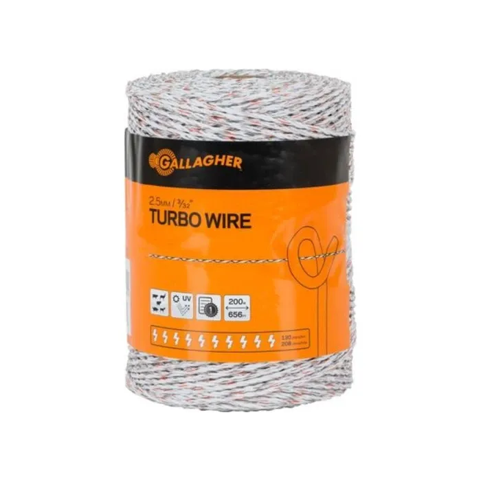 Gallagher 3/32 in Diameter Poly 1612 ft Turbo Wire