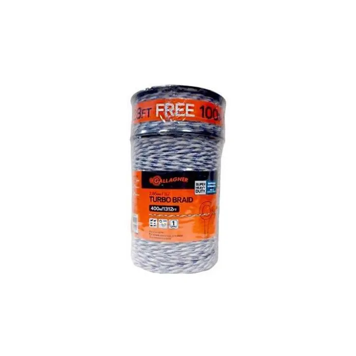Gallagher 7/64 in Diameter 7.5 kV Voltage Poly Turbo Braid