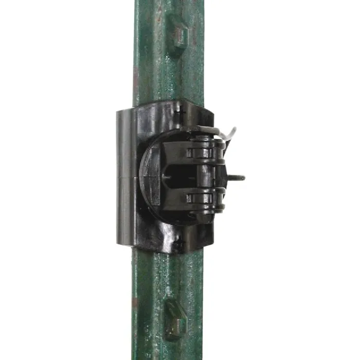 Gallagher Nail-On, Screw-In Black Heavy-Duty Plastic Electric Fence Insulator (20-Pack)