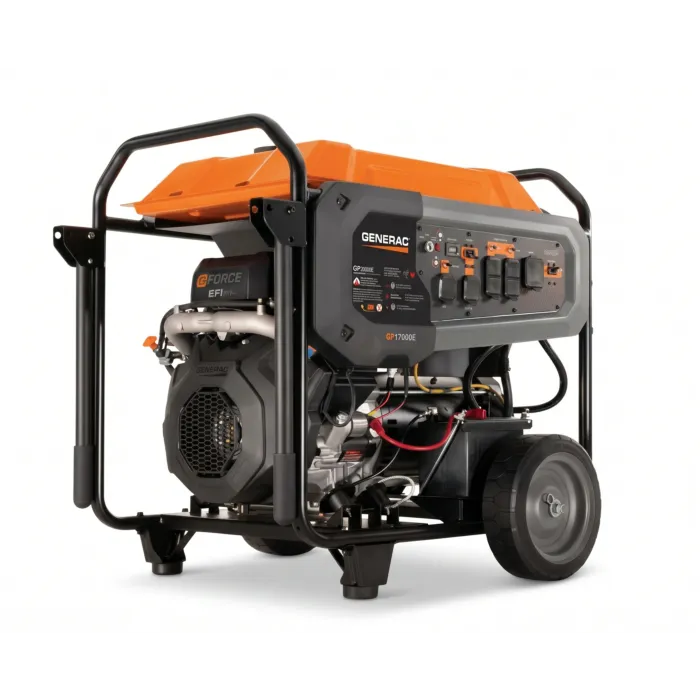 GENERAC Portable Generator, 17,000W, EFI, Electric Start with COsense