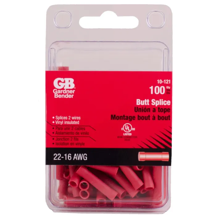 Gardner Bender #22-#18 AWG (0.8 mm²) Butt Splice