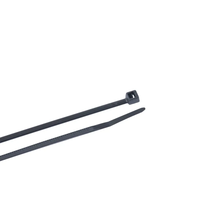Gardner Bender Nylon 6/6 Cable Tie, 4" Length, 13/16" Max Bundle Dia, Black, 18lb Tensile Strength, (30/Bag)
