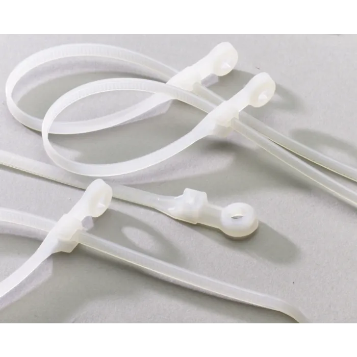 Gardner Bender 8" 50lb Natural Cable Tie with Mounting Hole, 10pk