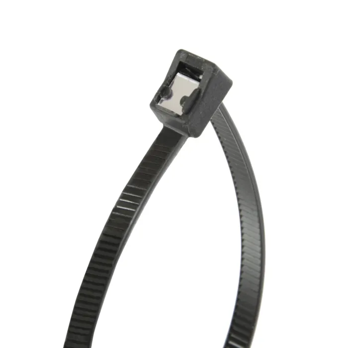 ILSCO Cable Tie Self Cutting 8in 50lb Black