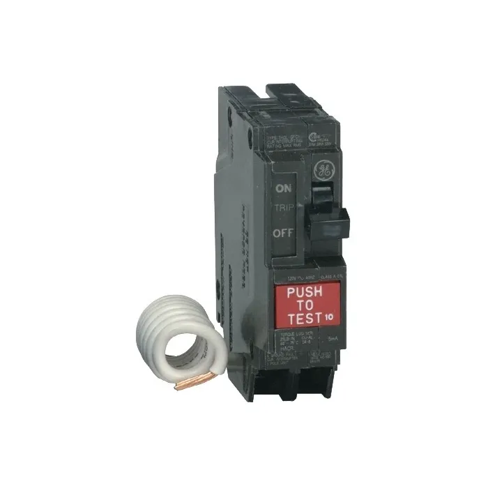 GE 15 A 120/240 V 10 kA at 120/240V GFCI Circuit Breaker