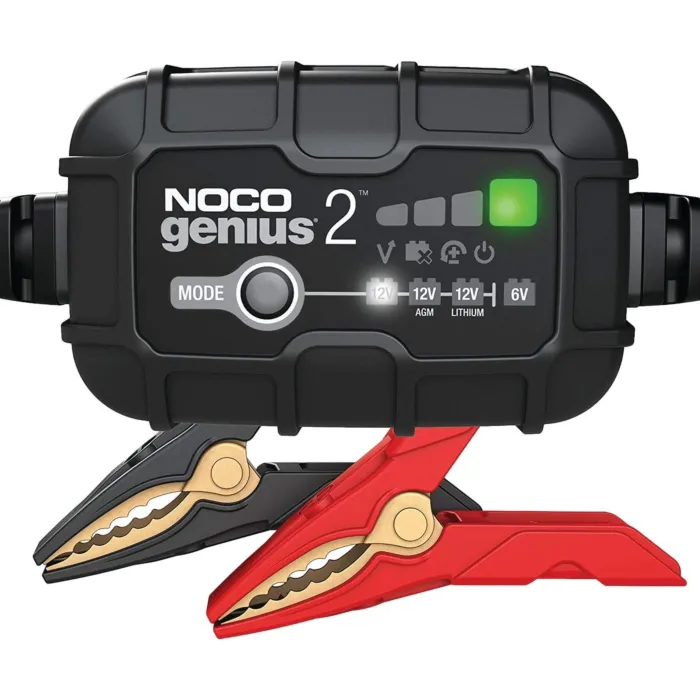 NOCO Genius 6V and 12V 2A Auto Battery Charger, Battery Maintainer, and Battery Desulfator
