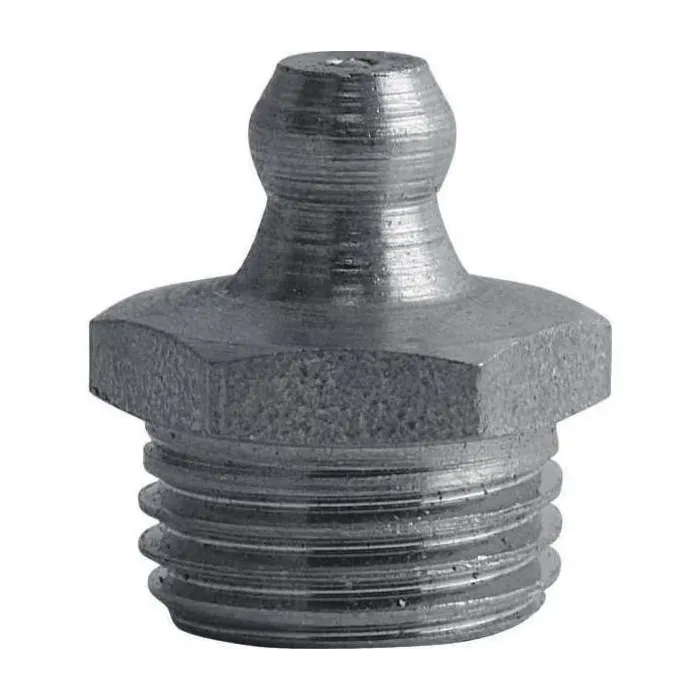 Huyett 1/4-19 BSPT 0.69 in Straight Grease Fitting