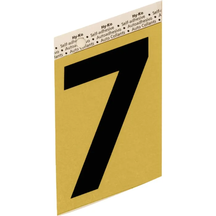 HY-KO Hy-Ko Aluminum 3-1/2 In. Non-Reflective Adhesive Number Seven