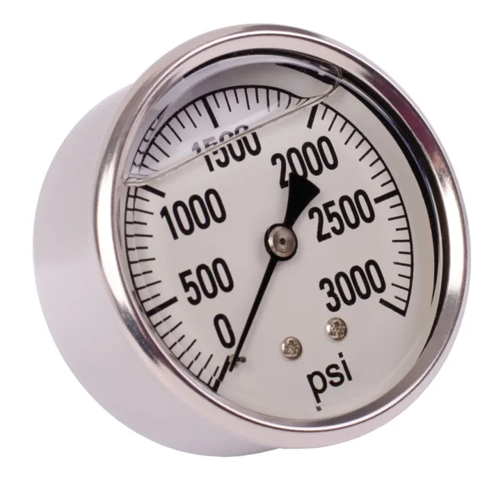 Valley Industries 2-1/2 in 0 - 3000 psi 1/4 in MNPT Single Scale Pressure Gauge