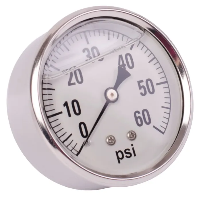 Valley Industries 2-1/2 in 0 - 60 psi 1/4 in MNPT Single Scale Pressure Gauge