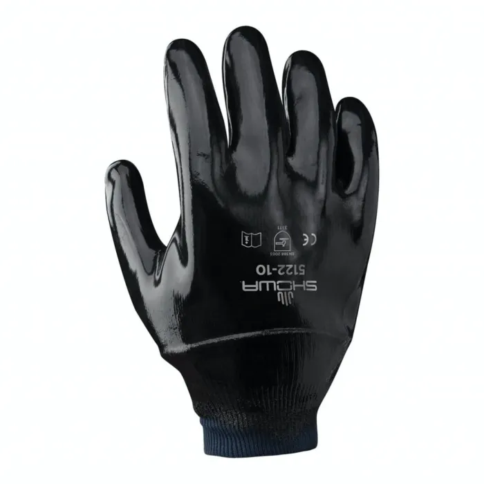 SHOWA #10/Large Neoprene Black Chemical Resistant Gloves