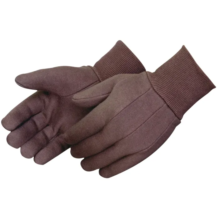 Liberty Safety Men's Jersey Work Gloves (Brown - 12pk) - L