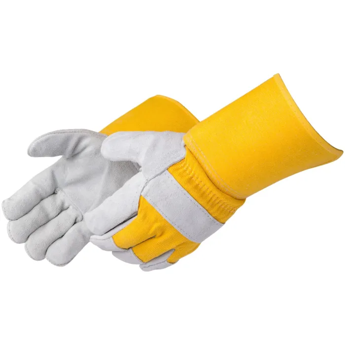 Liberty Safety L Cowhide Leather Yellow Palm Gloves