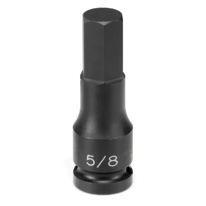 Grey Pneumatic Impact Ready 1/2 in Drive 1/4 in Standard 6 point Socket