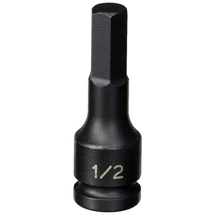Grey Pneumatic Impact Ready 1/2 in Drive 1/2 in Standard 6 point Socket